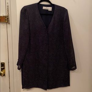 Navy Liz Claiborne Petite Dress